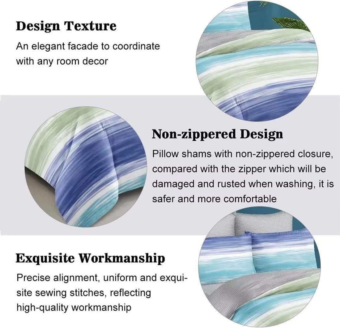 Shatex 3 Pieces Bedding Comforter Sets Queen Set– Ultra Soft 100% Microfiber Polyester…