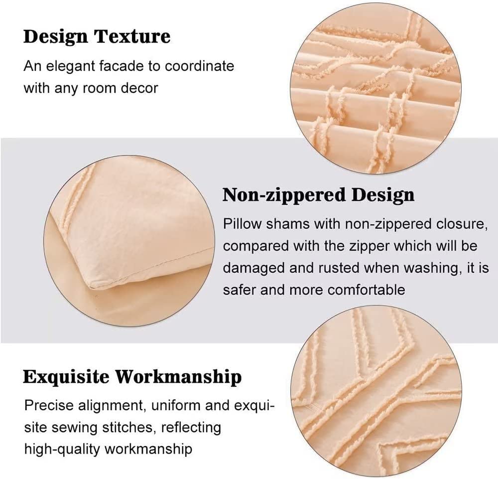 Shatex Tufted Comforter Twin XL Bedding Set- 2 Piece All Season Bedding Comforter Set, Ultra Soft Polyester Bedding Comforters- Rhombus Pattern
