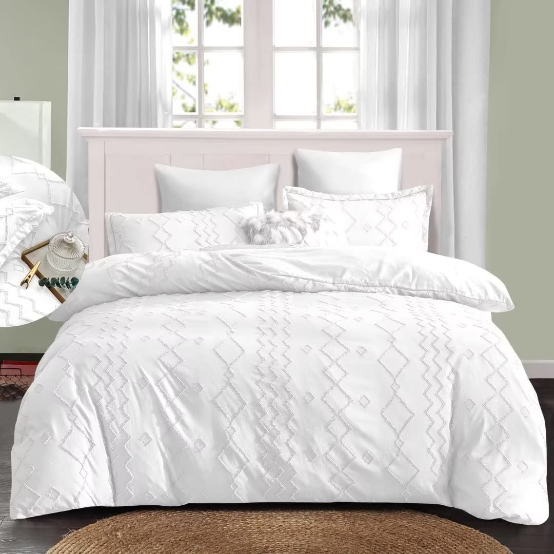 Shatex Comforter 3 Piece All Season Bedding - Ultra Soft 100% Microfiber Polyester -Comforter with 2 Pillow Shams…