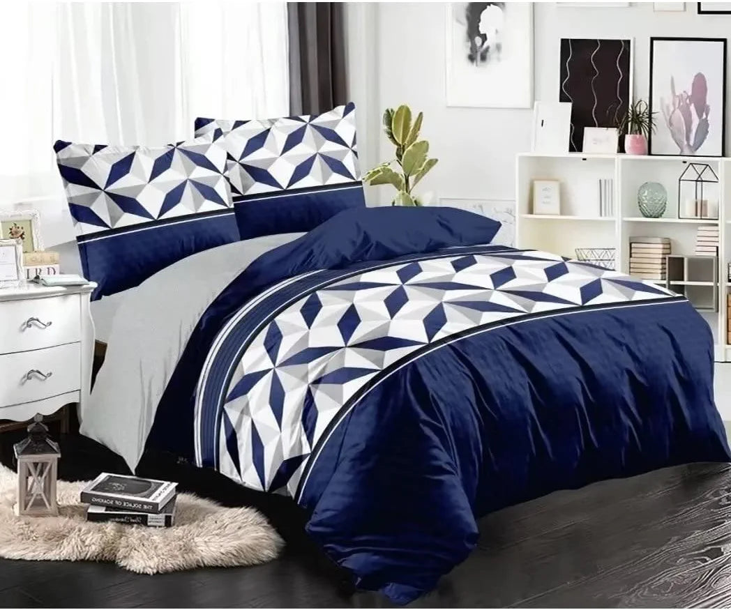 Shatex Black Twin XL Comforter 2 Piece Twin Comforter Bedding Set- All Season , Ultra Soft Polyester Bedding Nordic Comforters- Navy and White