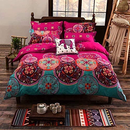 Shatex Comforter Set 3 Piece Comforter Bedding Set- All Season Bedding Comforter Set, Ultra Soft Polyester Elegant Boho Bedding Comforters