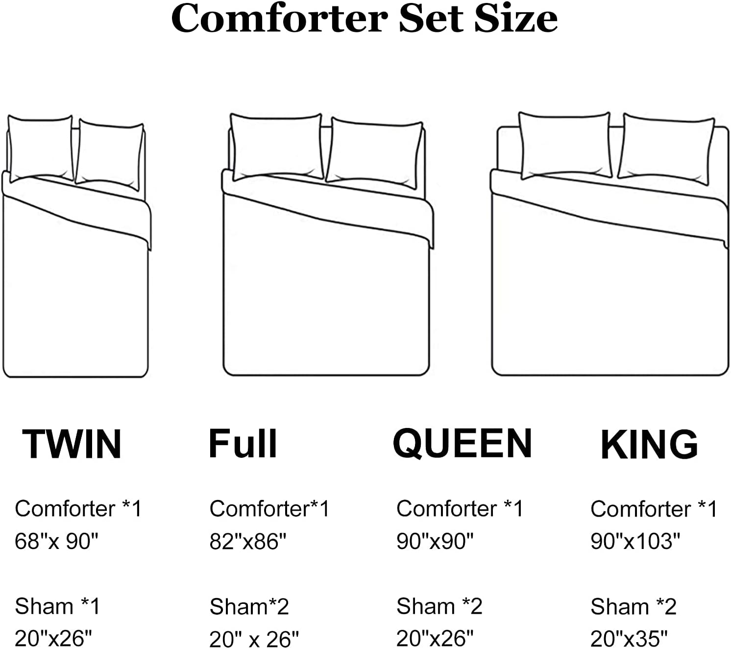 Shatex Comforter Bedding Set- All Season Bedding Comforter Set, Ultra Soft Polyester Bedding Comforters-Waffle…