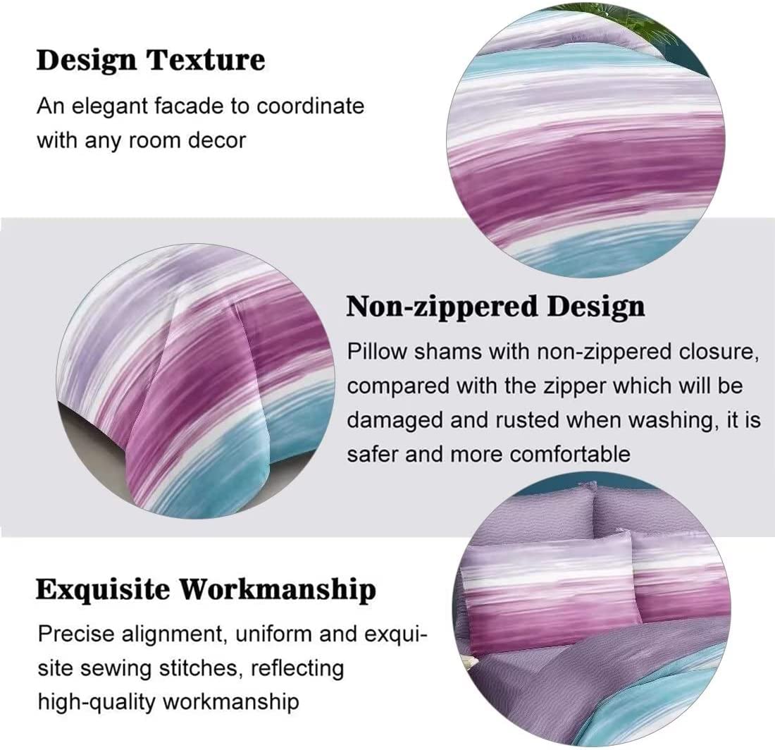 Shatex 3 Pieces Bedding Comforter Sets Queen Set– Ultra Soft 100% Microfiber Polyester…