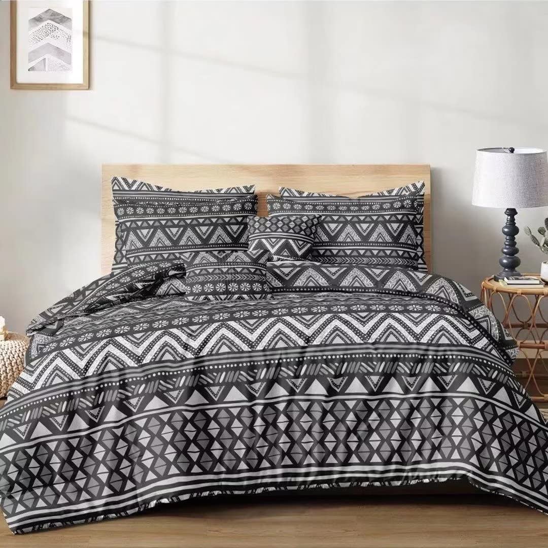 Shatex Striped Comforter Set – Ultra Soft 100% Microfiber Polyester – Elegant Taste Comforter