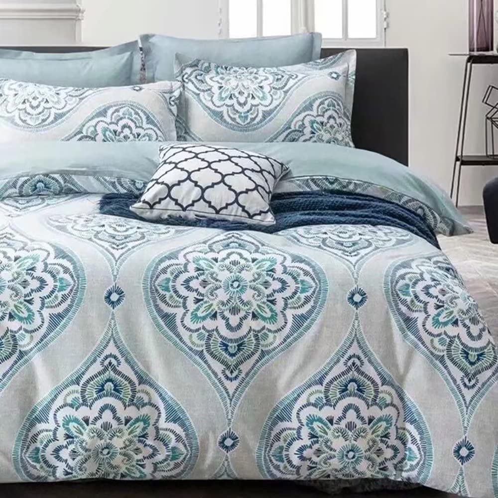 Shatex Bedding Comforter Sets 2 Pieces All Season Bedding Twin Bed Comforter Set –Ultra Soft 100% Microfiber Polyester Blue Textured Comforter with 1 Pillow Sham
