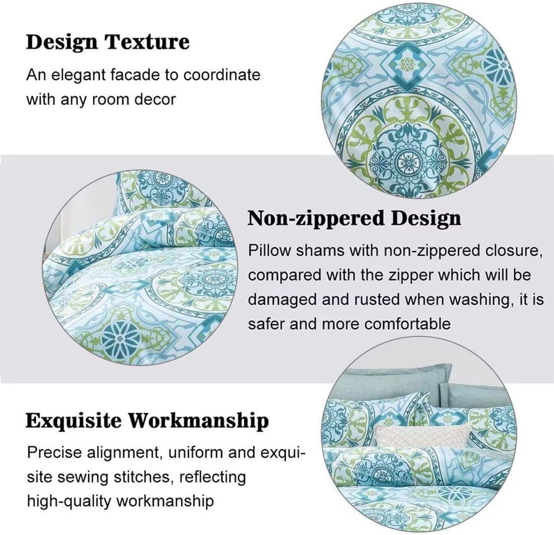 Shatex Bedding Comforter Sets 2 Pieces All Season Bedding Twin Bed Comforter Set –Ultra Soft 100% Microfiber Polyester Blue Textured Comforter with 1 Pillow Sham