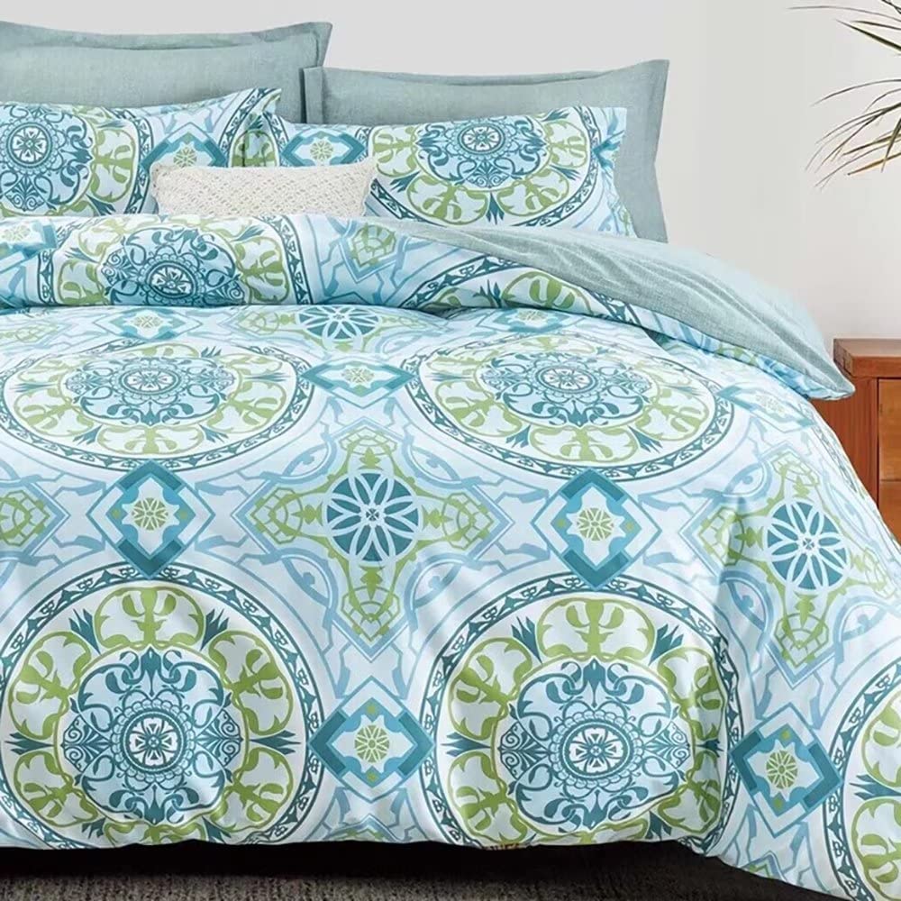 Shatex Bedding Comforter Sets 2 Pieces All Season Bedding Twin Bed Comforter Set –Ultra Soft 100% Microfiber Polyester Blue Textured Comforter with 1 Pillow Sham
