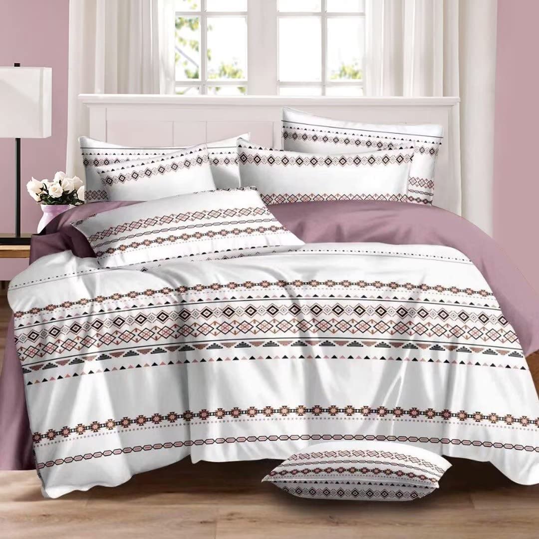 Shatex Comforter Sets Striped Comforter Set– Ultra Soft 100% Microfiber Polyester –Diagonal Comforter