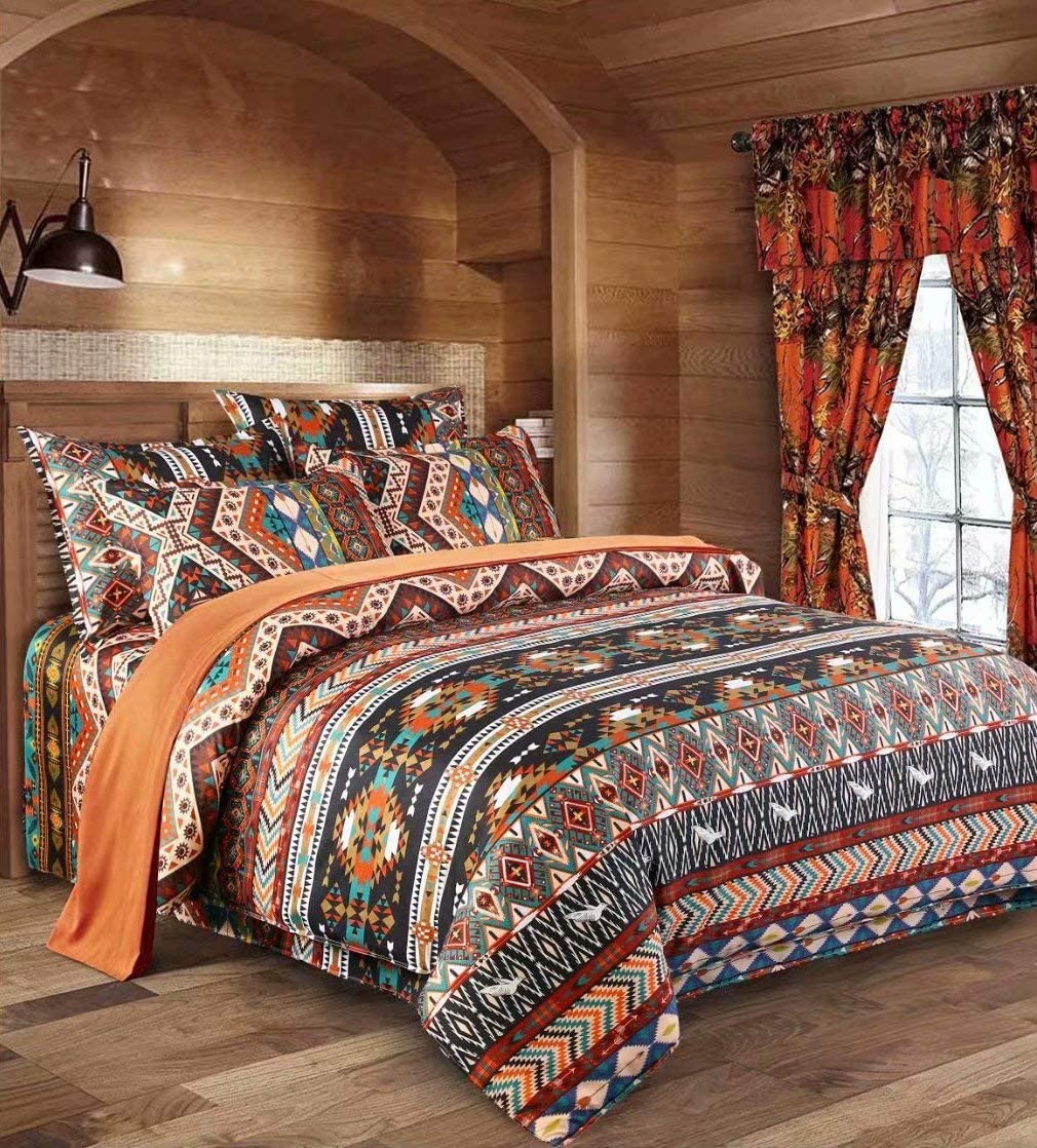 Shatex Comforter Set 3 Piece Comforter Bedding Set- All Season Bedding Comforter Set, Ultra Soft Polyester Elegant Boho Bedding Comforters