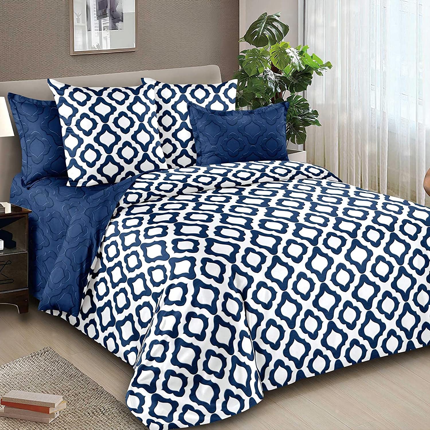 Shatex 3 Piece Comforter Bedding Set- All Season Bedding Comforter Set, Ultra Soft Polyester Reversible Bedding Comforters