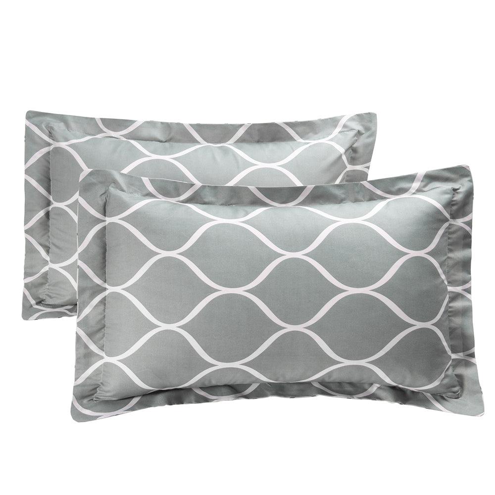 Shatex Geometric Pattern Printed Comforter Sets – Ultra Soft 100% Microfiber Polyester