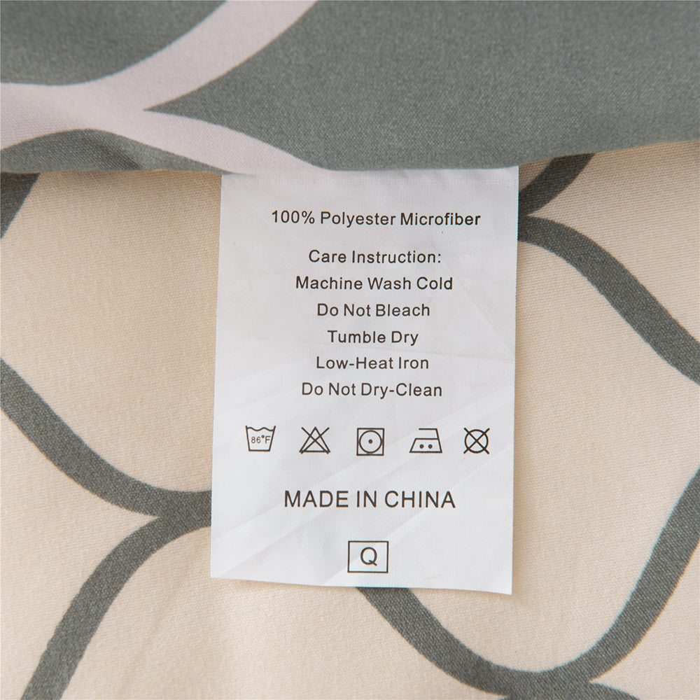 Shatex Geometric Pattern Printed Comforter Sets – Ultra Soft 100% Microfiber Polyester
