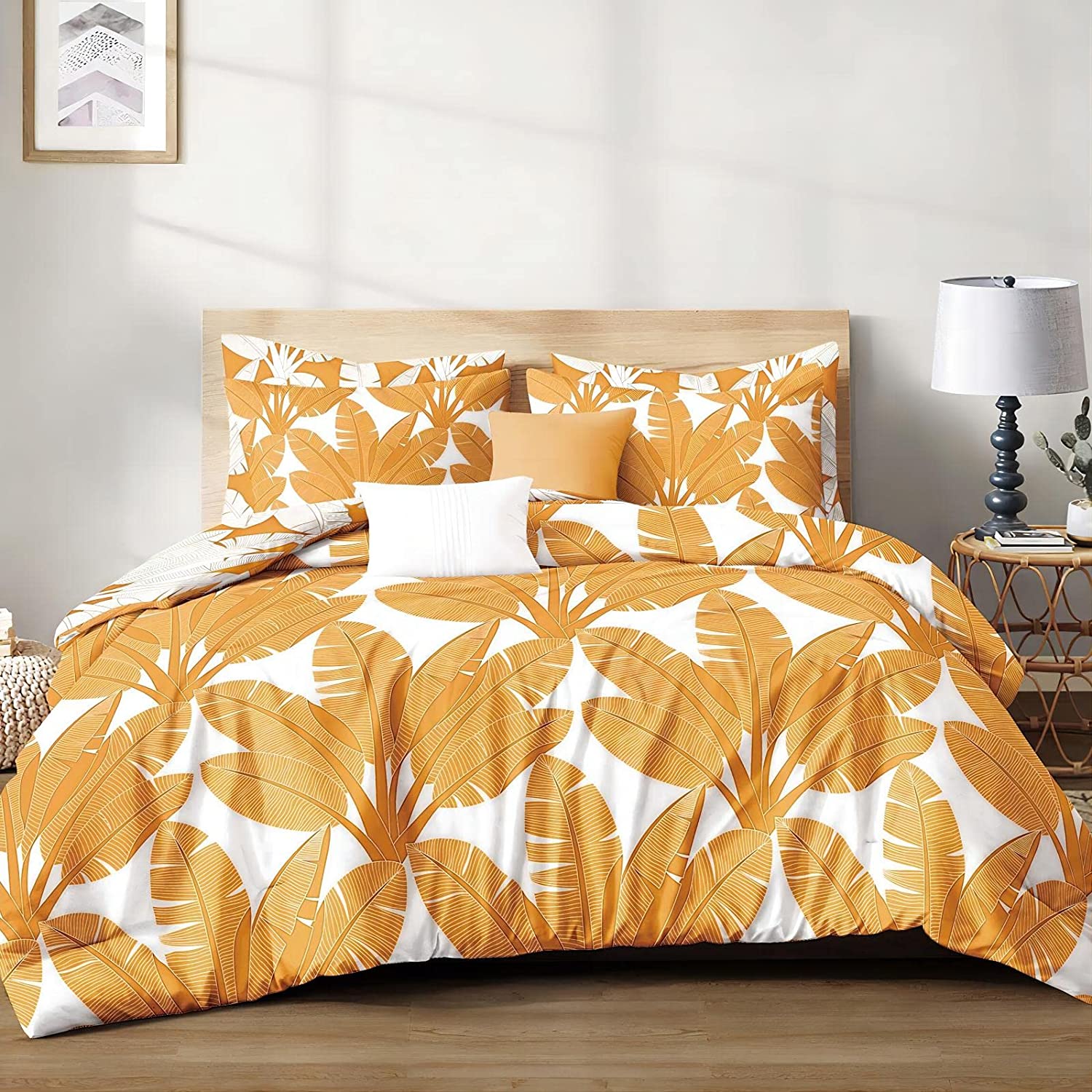 Shatex 3 Piece Comforter Bedding Set- All Season Bedding Comforter Set, Ultra Soft Polyester Reversible Bedding Comforters