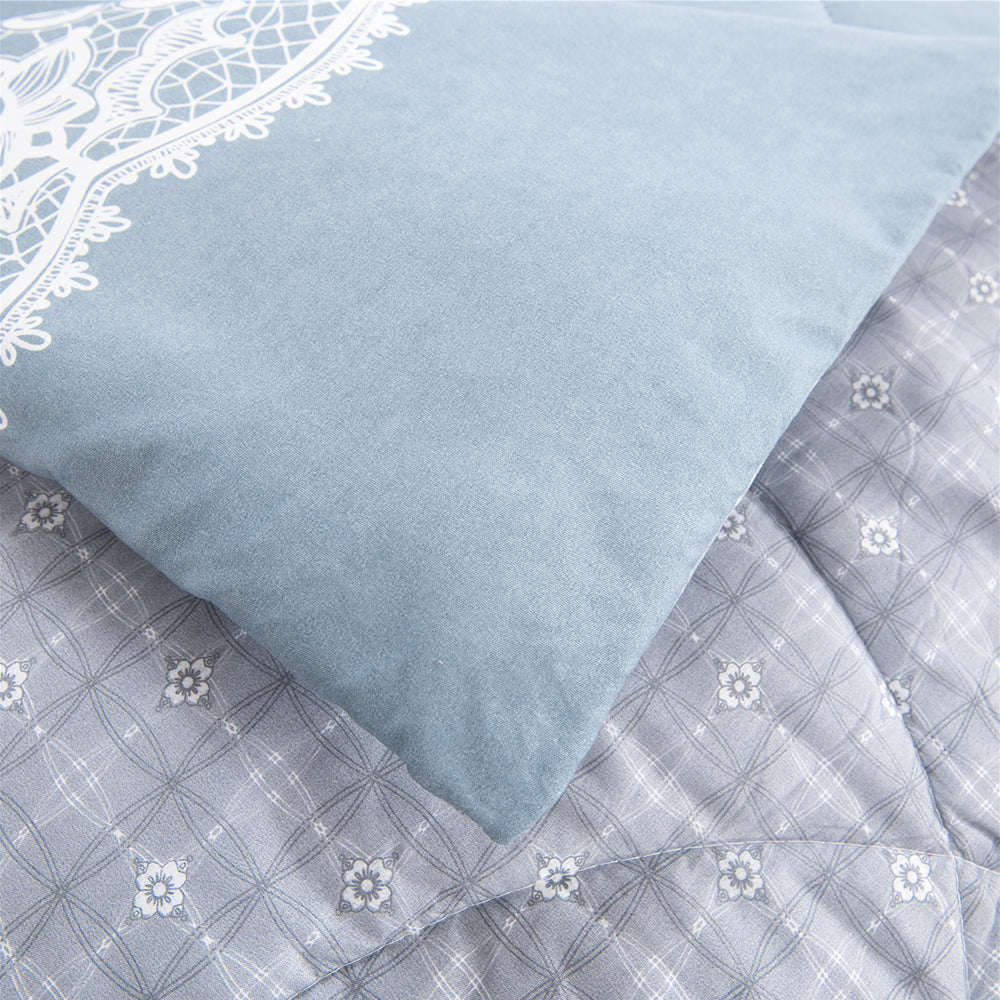 Shatex 3 Piece Heartstrings Comforter Set - Ultra Soft 100% Microfiber Polyester