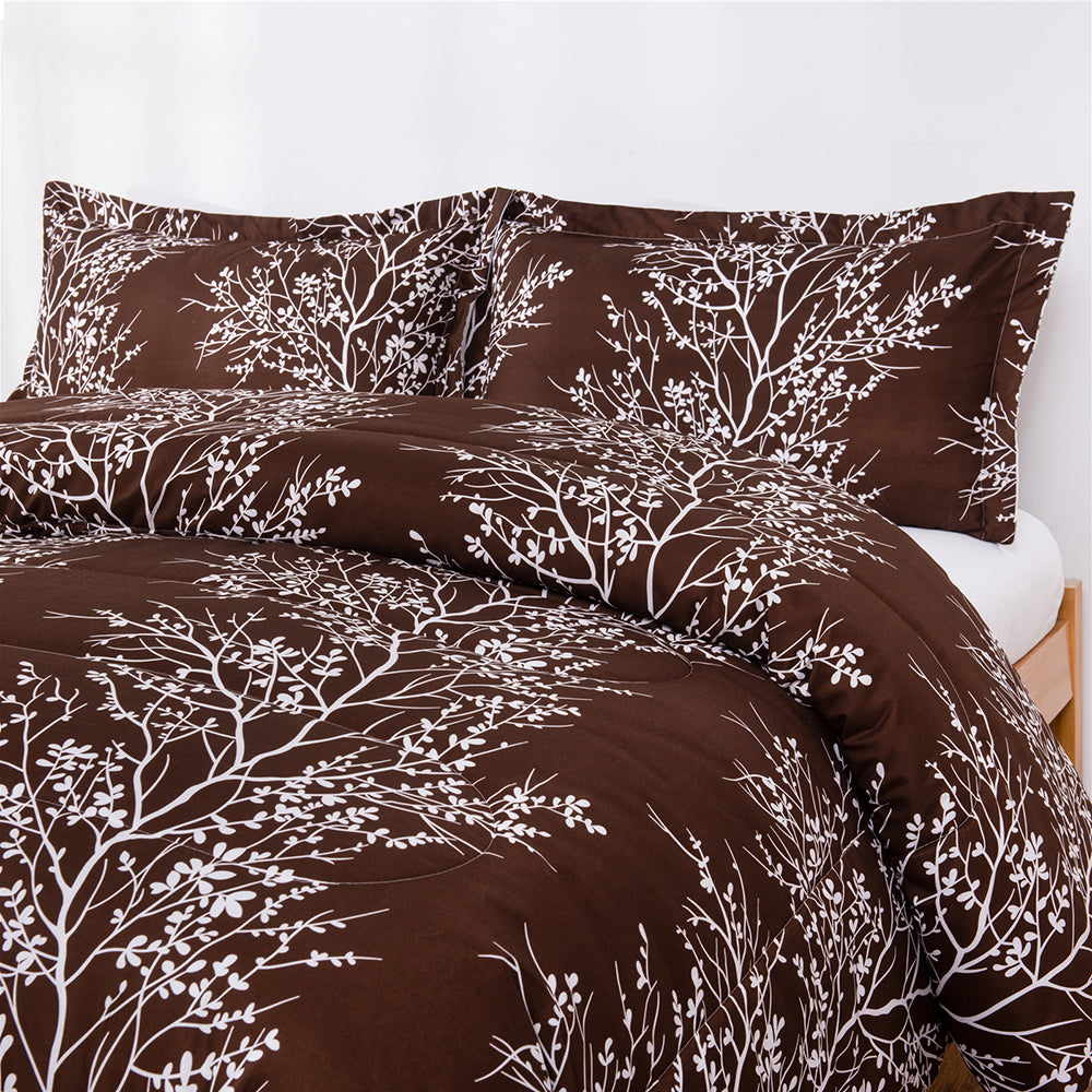 Shatex Embroidery Comforter Sets– Ultra Soft 100% Microfiber Polyester