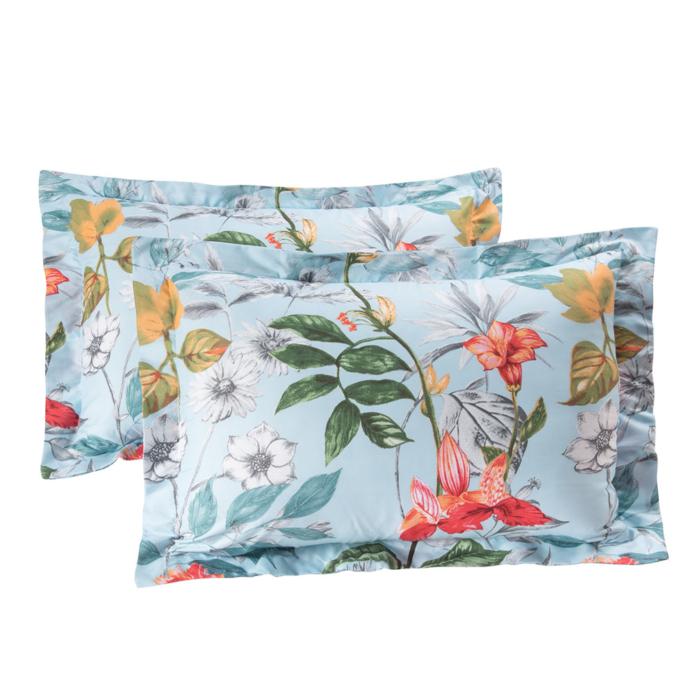 ShatexFloral Print Quilt Set– Ultra Soft 100% Microfiber Polyester – Flower Branch Comforter Set