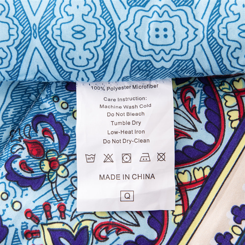 Shatex Boho Pattern Comforter Sets– Ultra Soft 100% Microfiber Polyester – Boho Pattern Brown Comforter